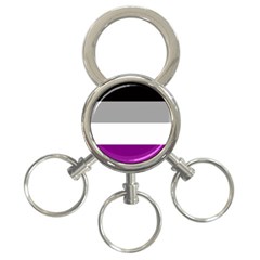 Asexual Pride Flag Lgbtq 3-ring Key Chain by lgbtnation