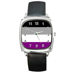 Asexual Pride Flag Lgbtq Square Metal Watch by lgbtnation