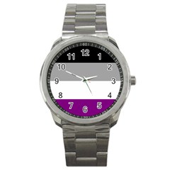 Asexual Pride Flag Lgbtq Sport Metal Watch by lgbtnation