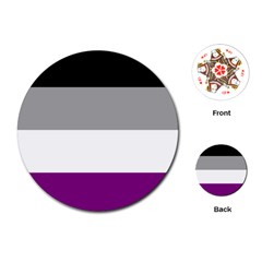 Asexual Pride Flag Lgbtq Playing Cards Single Design (round) by lgbtnation