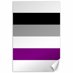 Asexual Pride Flag Lgbtq Canvas 24  X 36  by lgbtnation