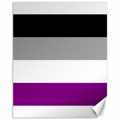 Asexual Pride Flag Lgbtq Canvas 11  X 14  by lgbtnation