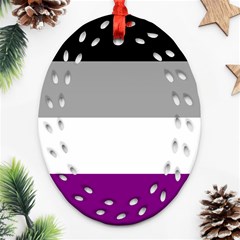 Asexual Pride Flag Lgbtq Ornament (oval Filigree) by lgbtnation