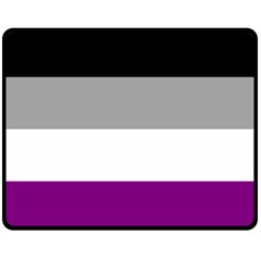 Asexual Pride Flag Lgbtq Double Sided Fleece Blanket (medium)  by lgbtnation