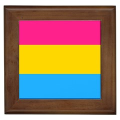 Pansexual Pride Flag Framed Tile by lgbtnation