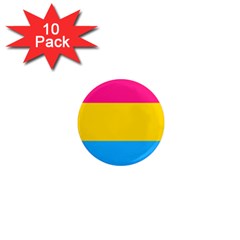 Pansexual Pride Flag 1  Mini Magnet (10 Pack)  by lgbtnation