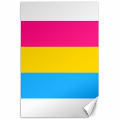 Pansexual Pride Flag Canvas 24  X 36  by lgbtnation