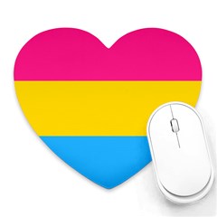 Pansexual Pride Flag Heart Mousepads by lgbtnation