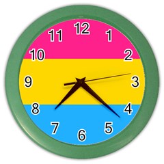 Pansexual Pride Flag Color Wall Clock by lgbtnation