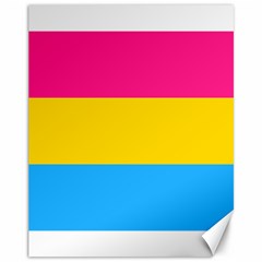 Pansexual Pride Flag Canvas 11  X 14  by lgbtnation