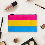 Pansexual Pride Flag Cosmetic Bag (Small) Front