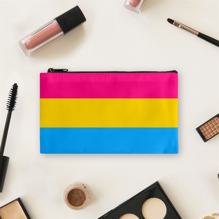 Pansexual Pride Flag Cosmetic Bag (Small)