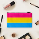 Pansexual Pride Flag Cosmetic Bag (Small) Back