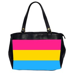 Pansexual Pride Flag Oversize Office Handbag (2 Sides) by lgbtnation