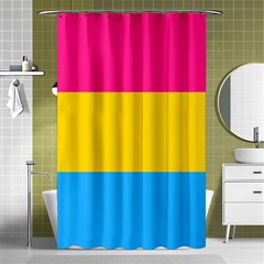 Pansexual Pride Flag Shower Curtain 48  X 72  (small)  by lgbtnation