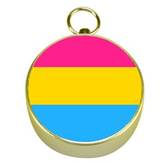 Pansexual Pride Flag Gold Compasses by lgbtnation