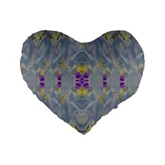 We Are Flower People In Bloom Standard 16  Premium Flano Heart Shape Cushions by pepitasart