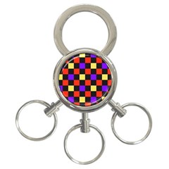 Checkerboard Again 3-ring Key Chain by impacteesstreetwearseven