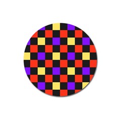 Checkerboard Again Magnet 3  (round)