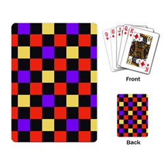 Checkerboard Again Playing Cards Single Design (rectangle)