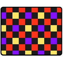 Checkerboard Again Fleece Blanket (medium) 