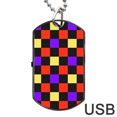 Checkerboard Again Dog Tag Usb Flash (two Sides) by impacteesstreetwearseven