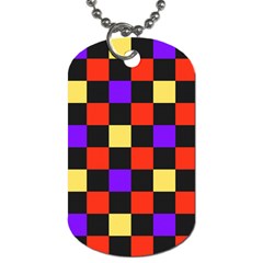 Checkerboard Again Dog Tag (one Side) by impacteesstreetwearseven