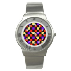 Checkerboard Again Stainless Steel Watch by impacteesstreetwearseven