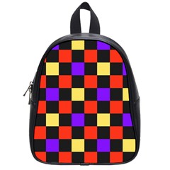 Checkerboard Again School Bag (small)