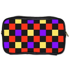 Checkerboard Again Toiletries Bag (one Side)