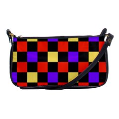 Checkerboard Again Shoulder Clutch Bag