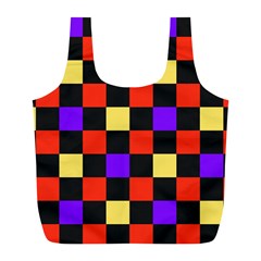 Checkerboard Again Full Print Recycle Bag (l)