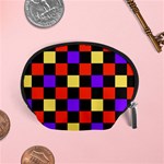 Checkerboard Again Accessory Pouch (Small) Front