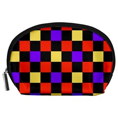 Checkerboard Again Accessory Pouch (large) by impacteesstreetwearseven