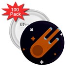 Meteor Meteorite Space Comet 2.25  Buttons (100 pack)  Front