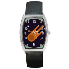 Meteor Meteorite Space Comet Barrel Style Metal Watch by Pakrebo