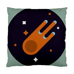 Meteor Meteorite Space Comet Standard Cushion Case (one Side) by Pakrebo