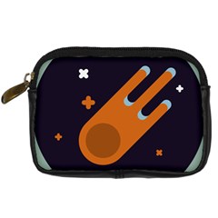 Meteor Meteorite Space Comet Digital Camera Leather Case by Pakrebo