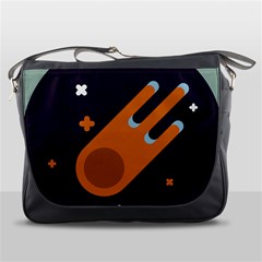 Meteor Meteorite Space Comet Messenger Bag by Pakrebo