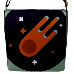 Meteor Meteorite Space Comet Flap Closure Messenger Bag (s) by Pakrebo