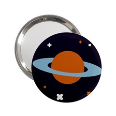 Planet Orbit Universe Star Galaxy 2 25  Handbag Mirrors by Pakrebo