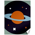 Planet Orbit Universe Star Galaxy Canvas 12  x 16  11.86 x15.41  Canvas - 1