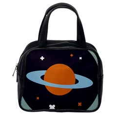 Planet Orbit Universe Star Galaxy Classic Handbag (one Side) by Pakrebo