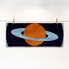 Planet Orbit Universe Star Galaxy Hand Towel by Pakrebo