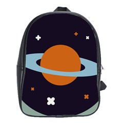 Planet Orbit Universe Star Galaxy School Bag (large) by Pakrebo