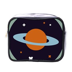 Planet Orbit Universe Star Galaxy Mini Toiletries Bag (one Side) by Pakrebo