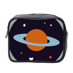 Planet Orbit Universe Star Galaxy Mini Toiletries Bag (two Sides) by Pakrebo