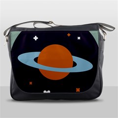 Planet Orbit Universe Star Galaxy Messenger Bag by Pakrebo