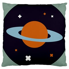 Planet Orbit Universe Star Galaxy Large Cushion Case (one Side) by Pakrebo