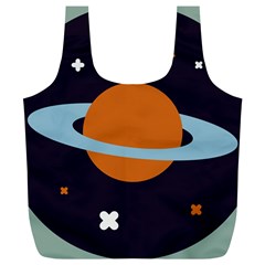 Planet Orbit Universe Star Galaxy Full Print Recycle Bag (xl) by Pakrebo